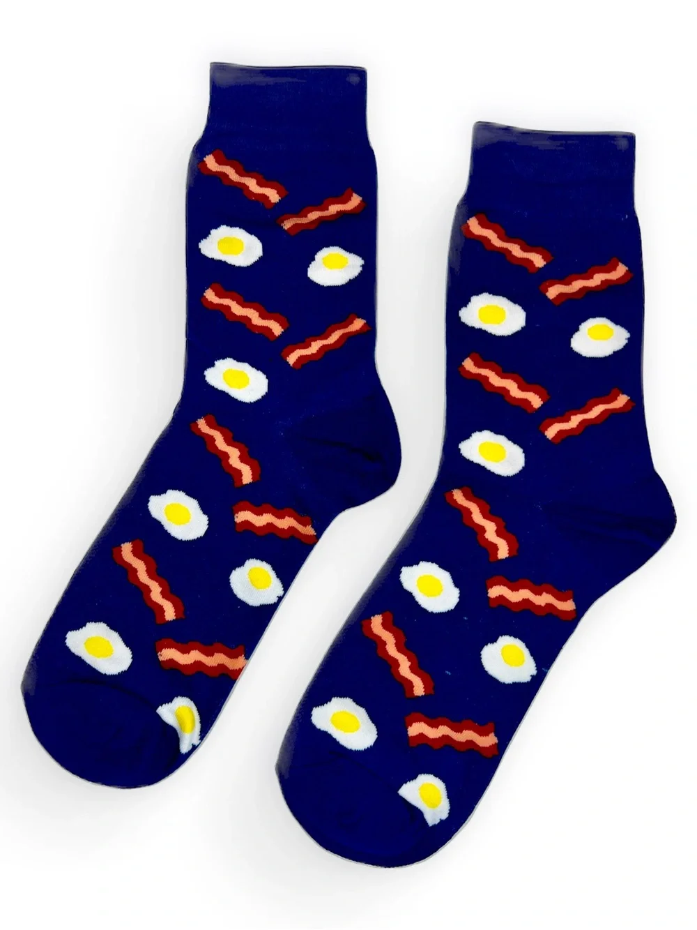 NWOT Sizzling Style! Fun Bacon and Fried Egg Pattern Socks – Breakfast Pattern